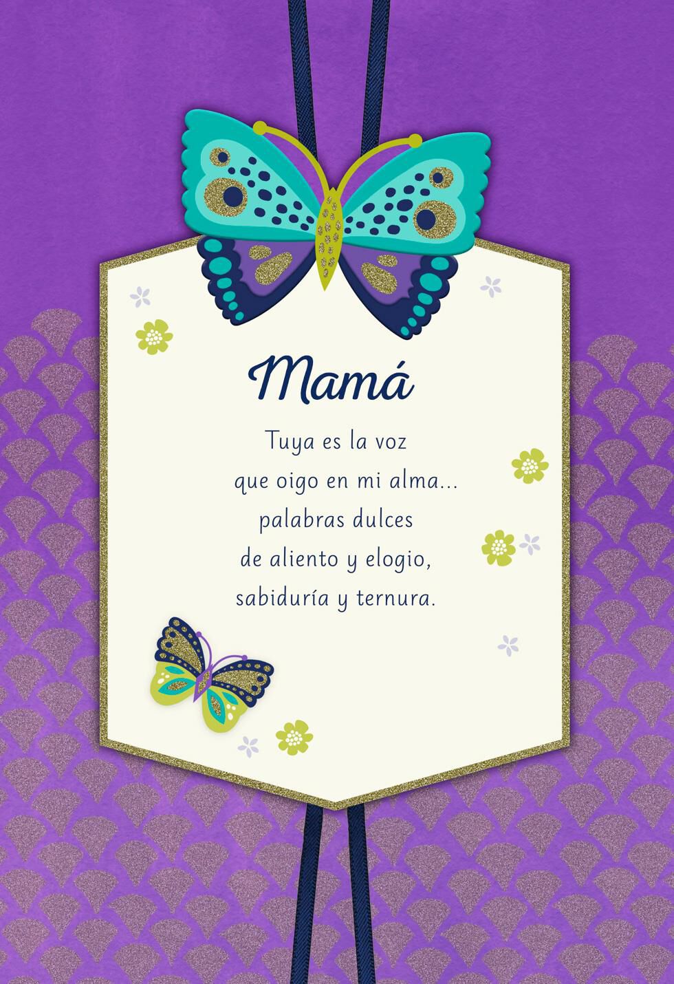 Your Voice Spanish-Language Birthday Card for Mom