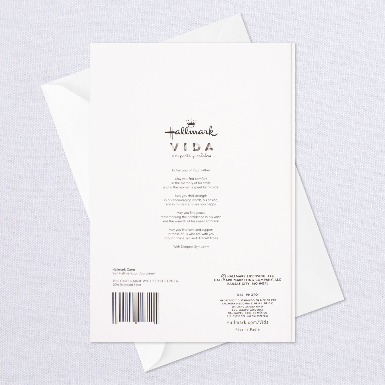 Comfort in Memories Spanish-Language Sympathy Card for Loss of Father, , large image number 8