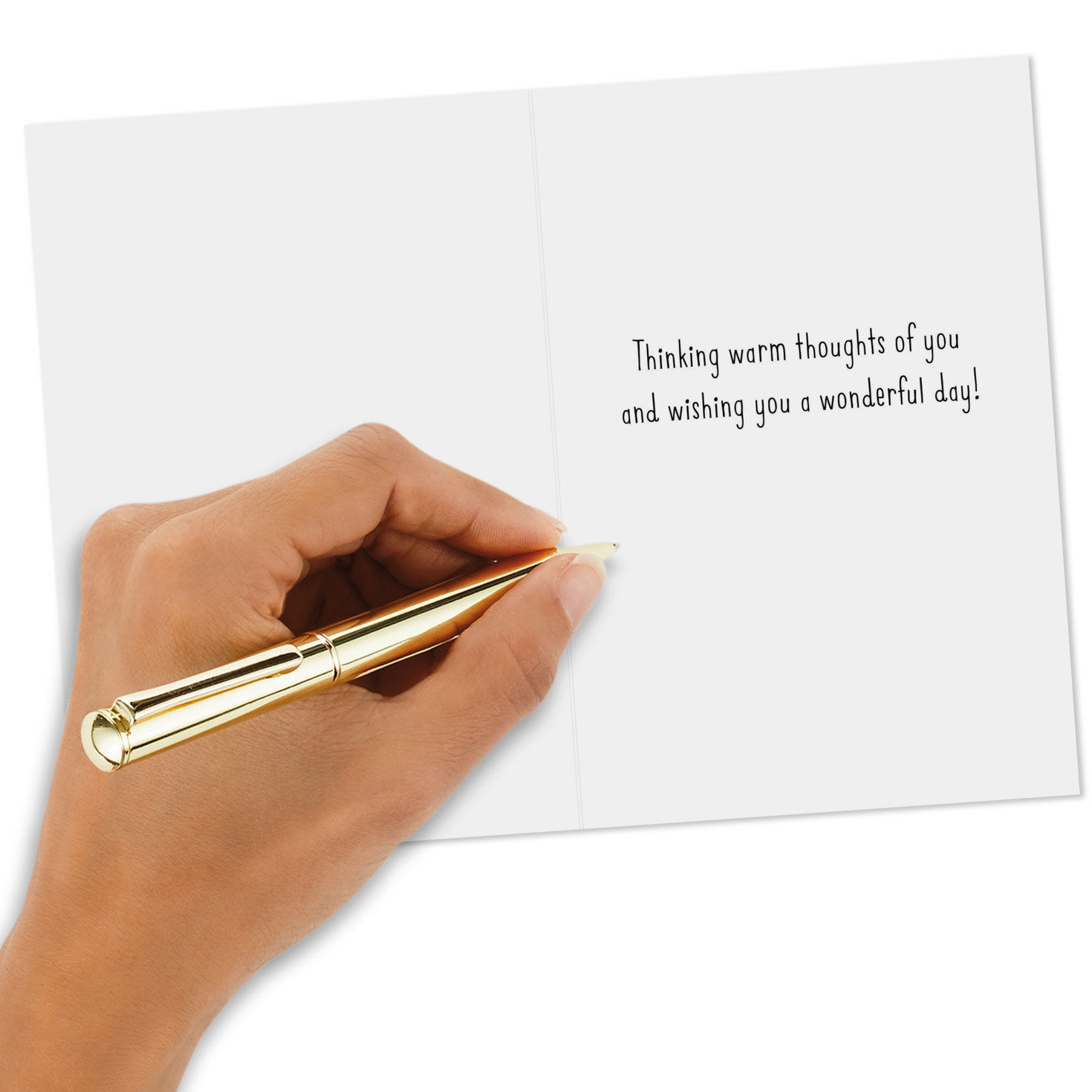 Golden Retriever in Scarf Thanksgiving Card Pack Signing card image number 5