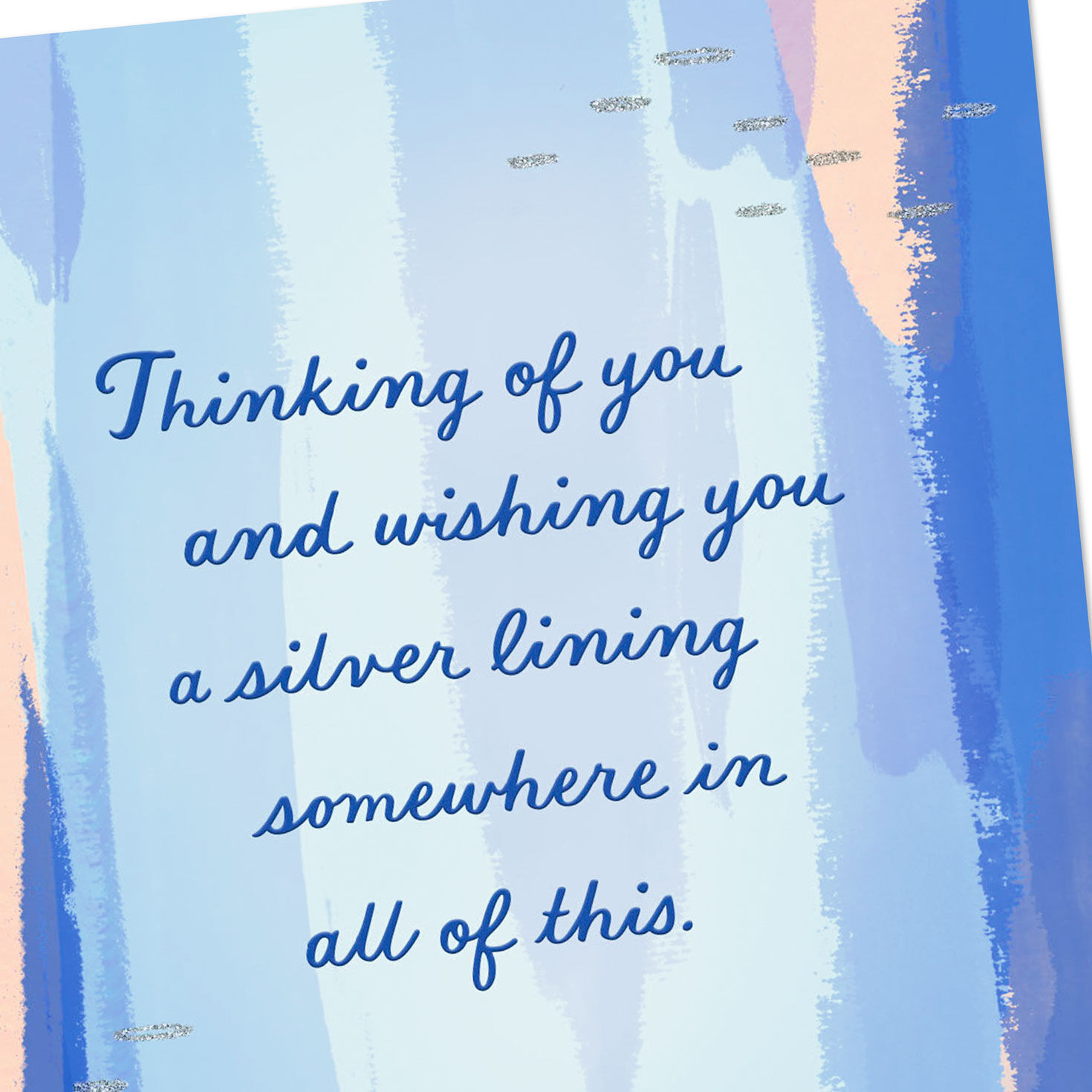 Pastel Abstract Rainfall Encouragement Card Card Front Detail image number 4