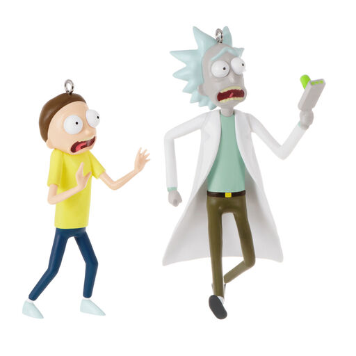 Rick and Morty Just Don't Think About It, Morty! Ornaments, Set of 2, 
