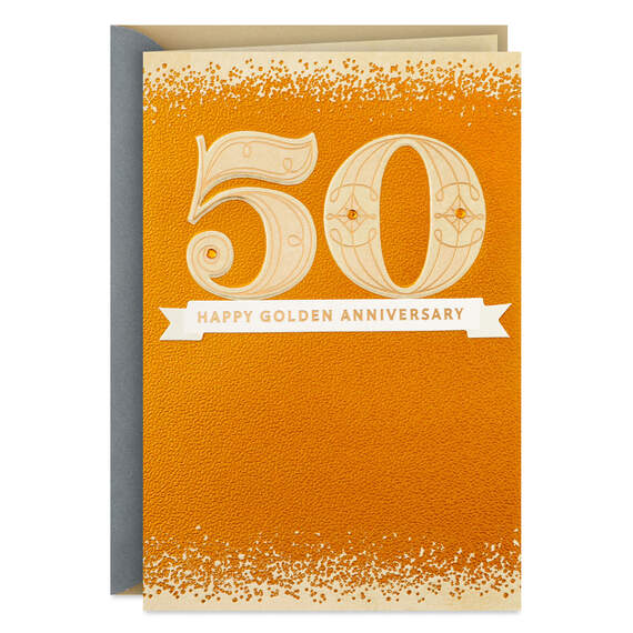 Happy Golden Anniversary 50th Anniversary Card
