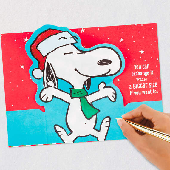 Peanuts® Snoopy Hug Pop-Up Christmas Card, , large image number 6