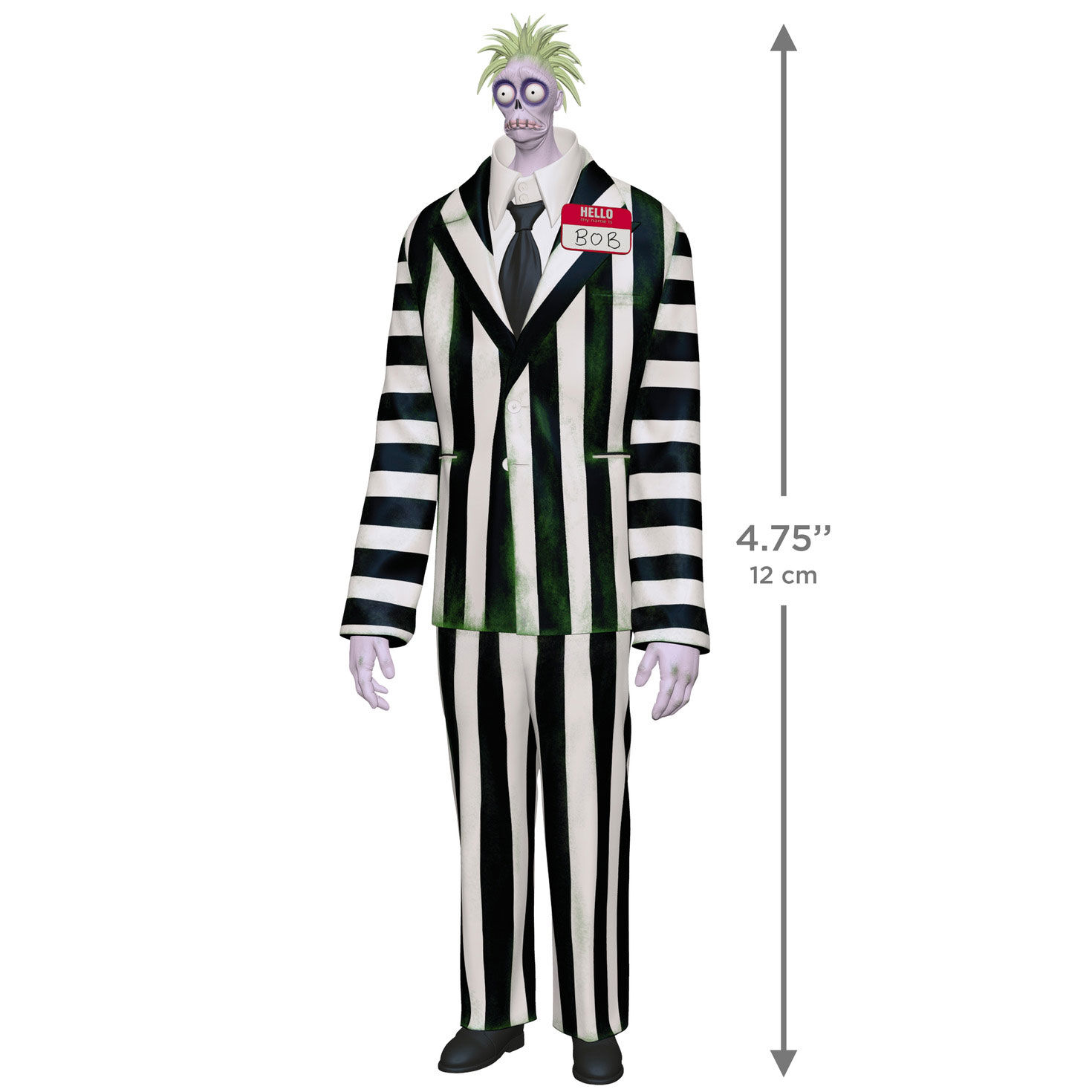 Bob as Beetlejuice Keepsake Ornament measurement image number 3