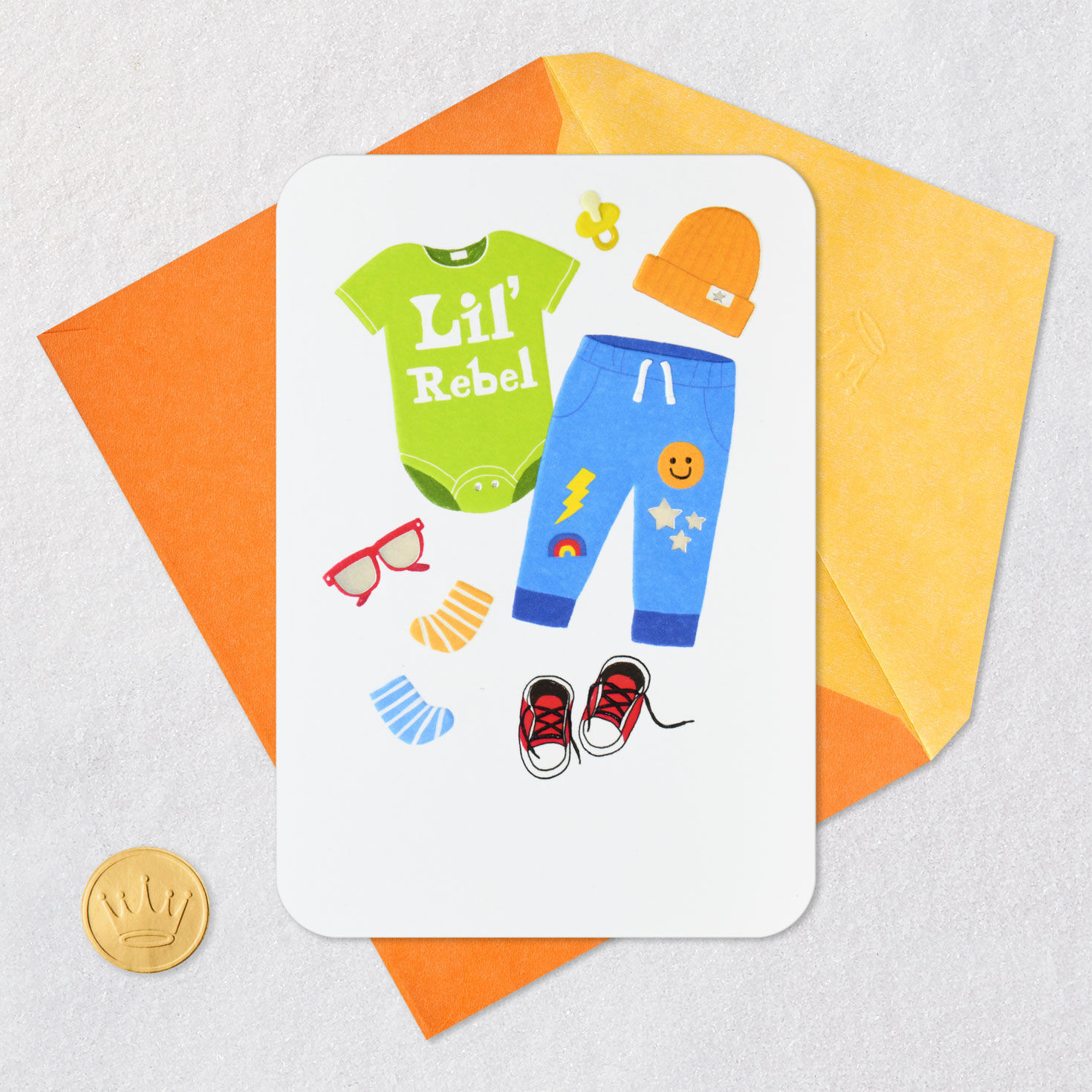 You're Gonna Rock This New Baby Card, , large image number 5