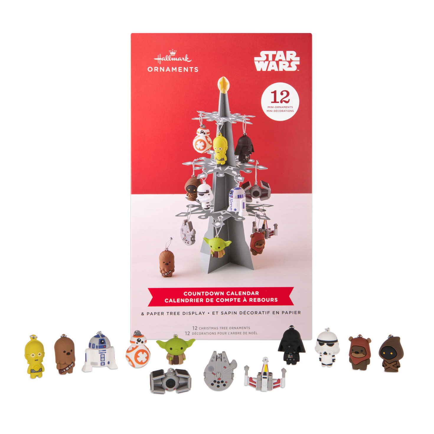 Star Wars™ Hallmark Countdown Calendar Paper Tree Set With 12 Mini