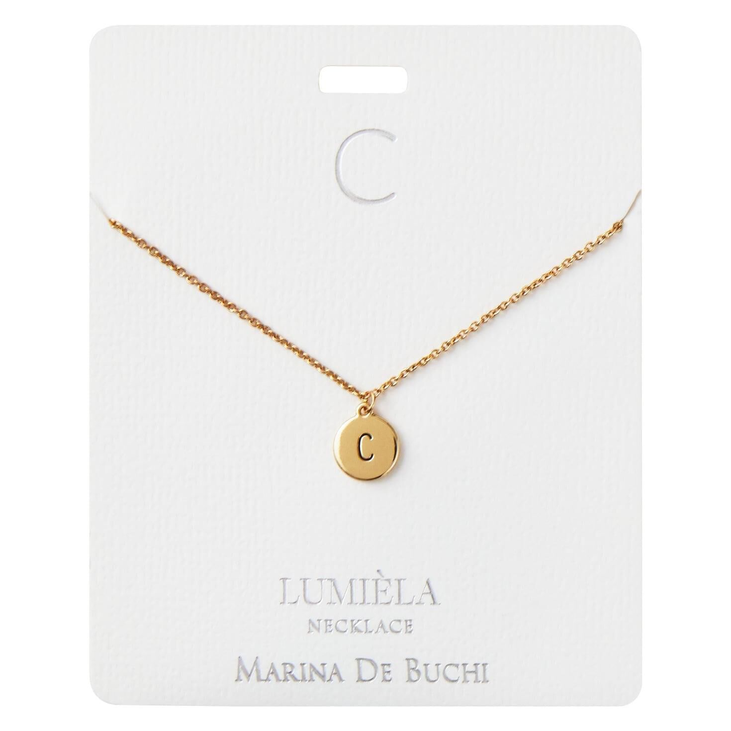 C Initial Pendant Necklace, 20 