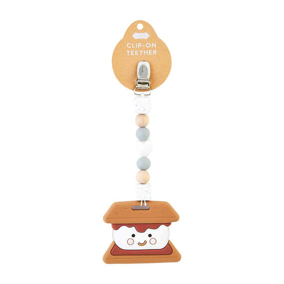 Mud Pie S'more Clip-On Silicone Teether