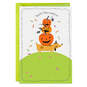 Jack-o'-Lanterns and Dog Happy Halloween Card, , large image number 1