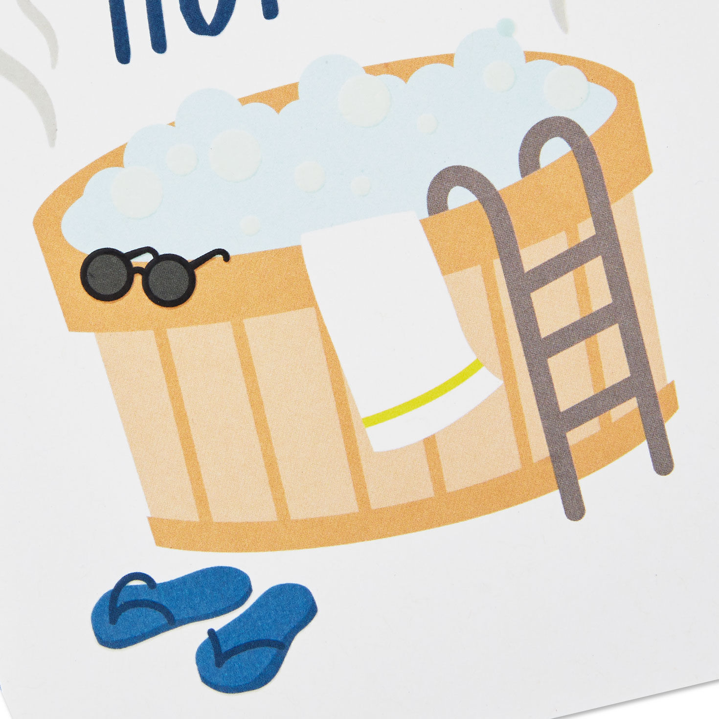 Like Farting in a Hot Tub Funny Birthday Card, , large image number 4
