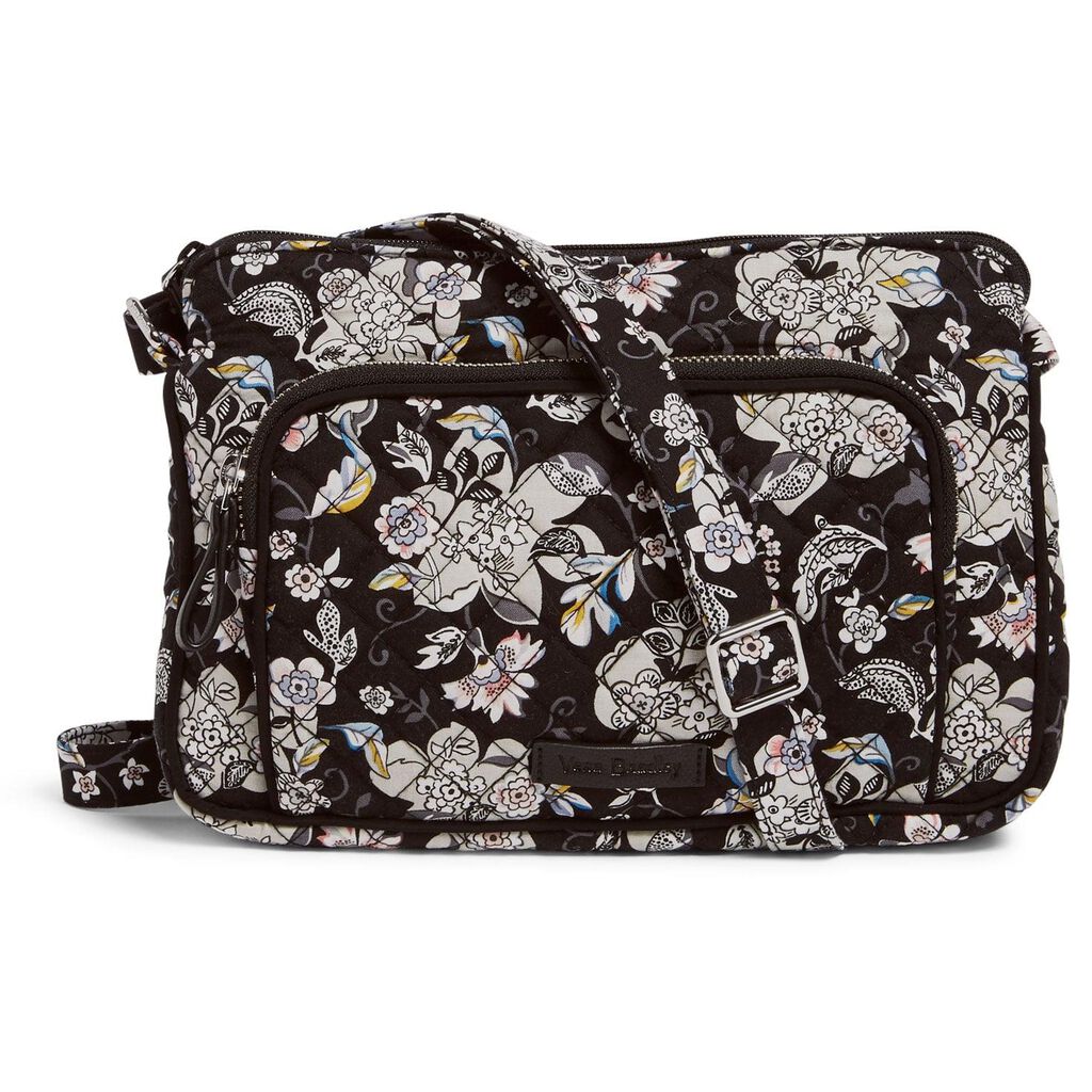 Vera Bradley Iconic RFID Little Hipster in Holland Garden Handbags