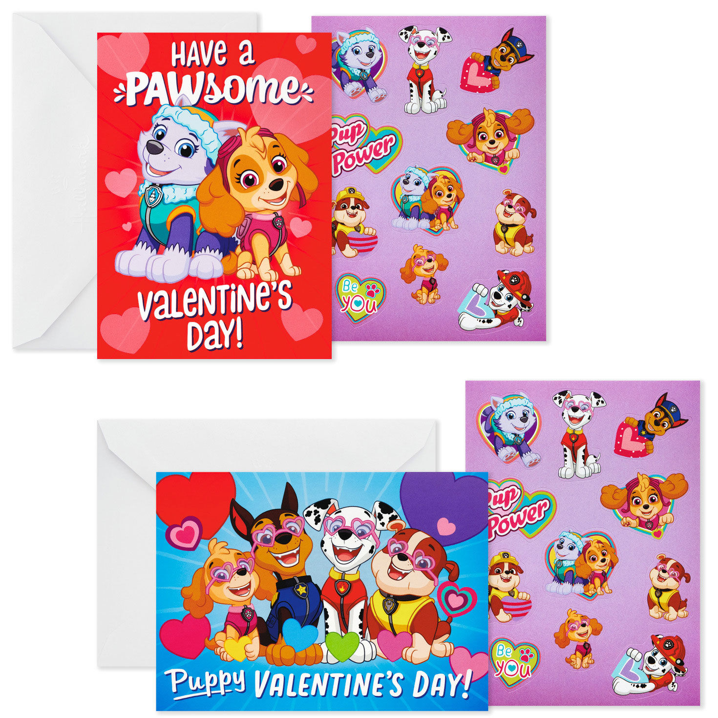Paw Patrol™ Kids Assorted Valentines With Stickers, Pack of 24 Boxed