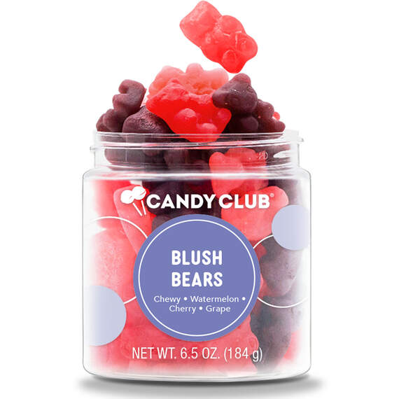 Candy Club Blush Bears Gummy Candies in Jar, 6.5 oz., , large image number 1