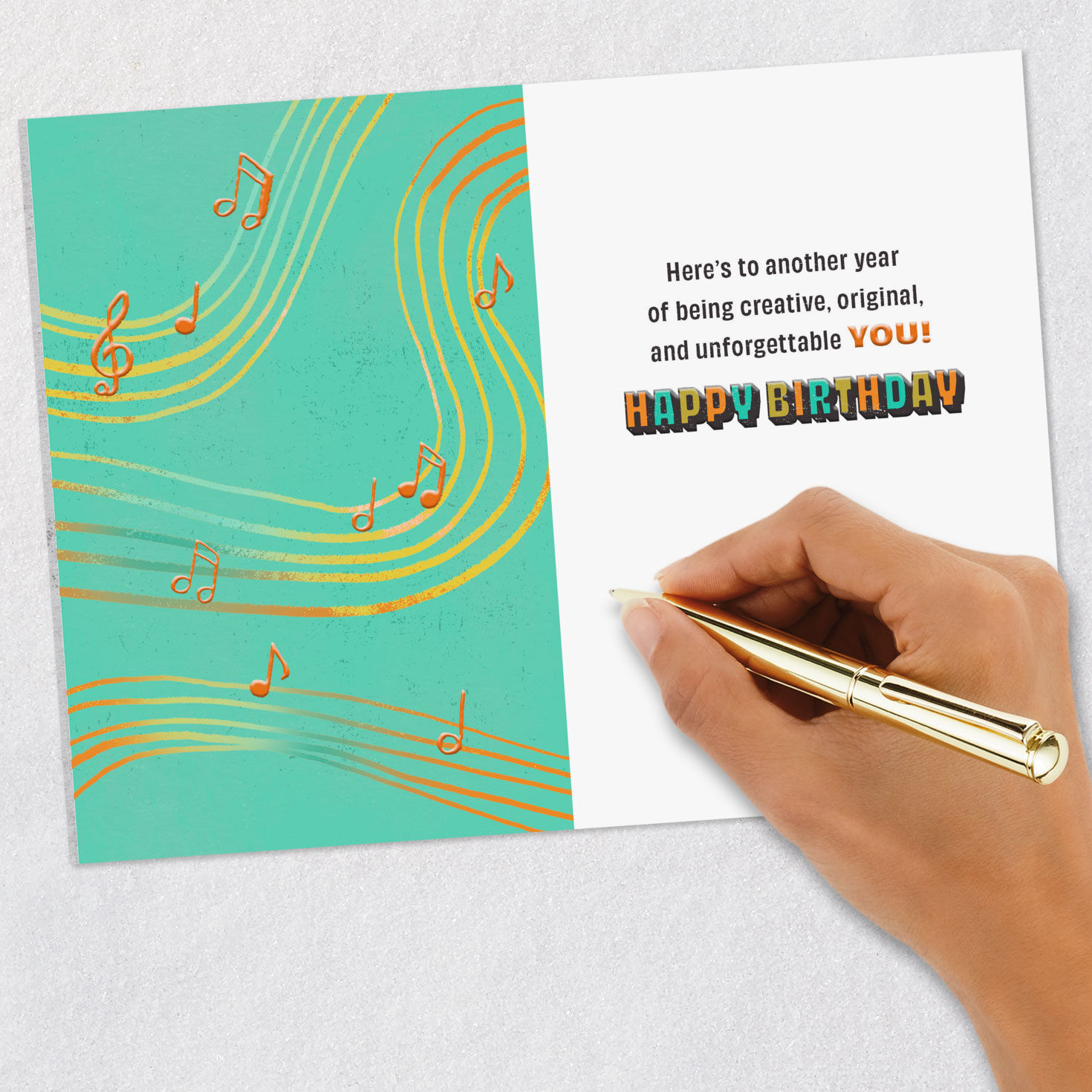 Feel the Beat Musical Icons Lettering Birthday Card for Kids for only USD 3.99 | Hallmark