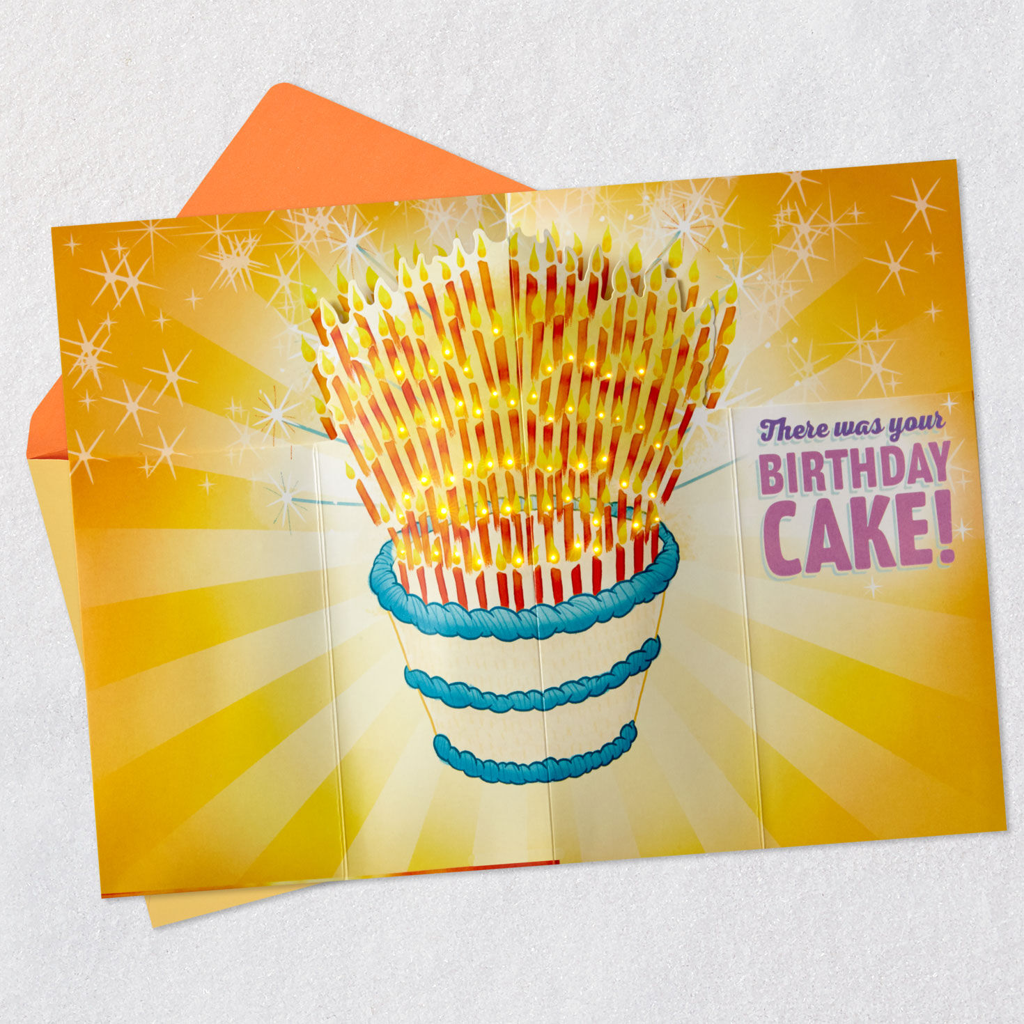 Sunrise Birthday Card With Music and Light Open card with envelope image number 4