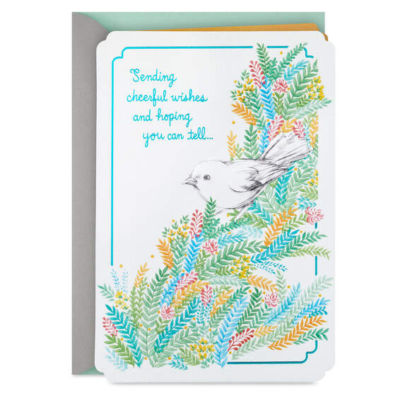 Sending Cheerful Wishes Get Well Card, , large image number 1