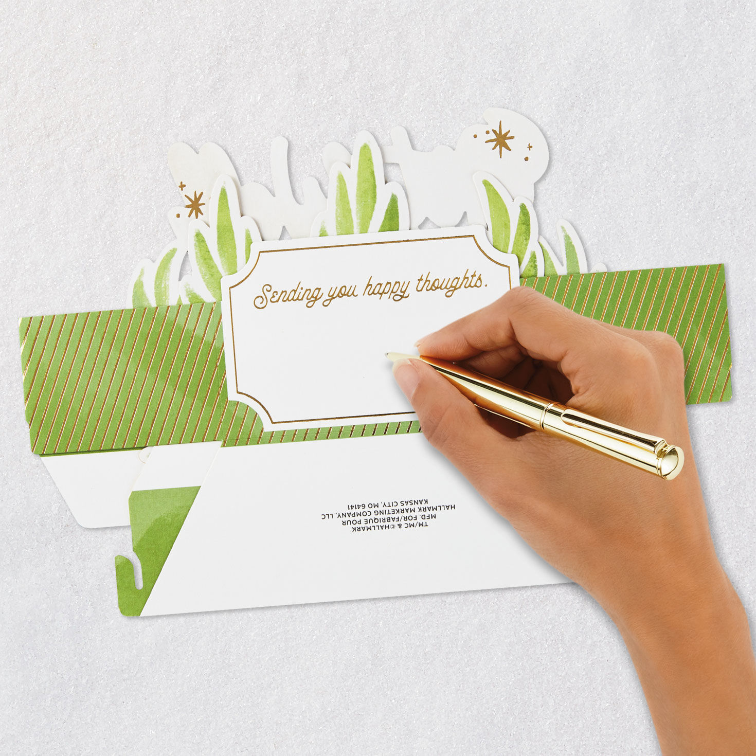 Sending Happy Thoughts Pop-Up Get-Well Card - Greeting Cards | Hallmark