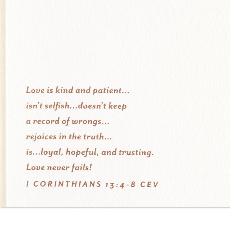 Gold Filigree Religious 50th Anniversary Card for Couple Scripture image number 3