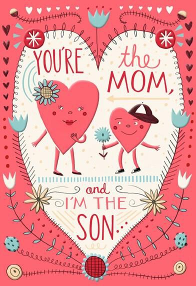 Lucky You're My Mom Valentine's Day Card
