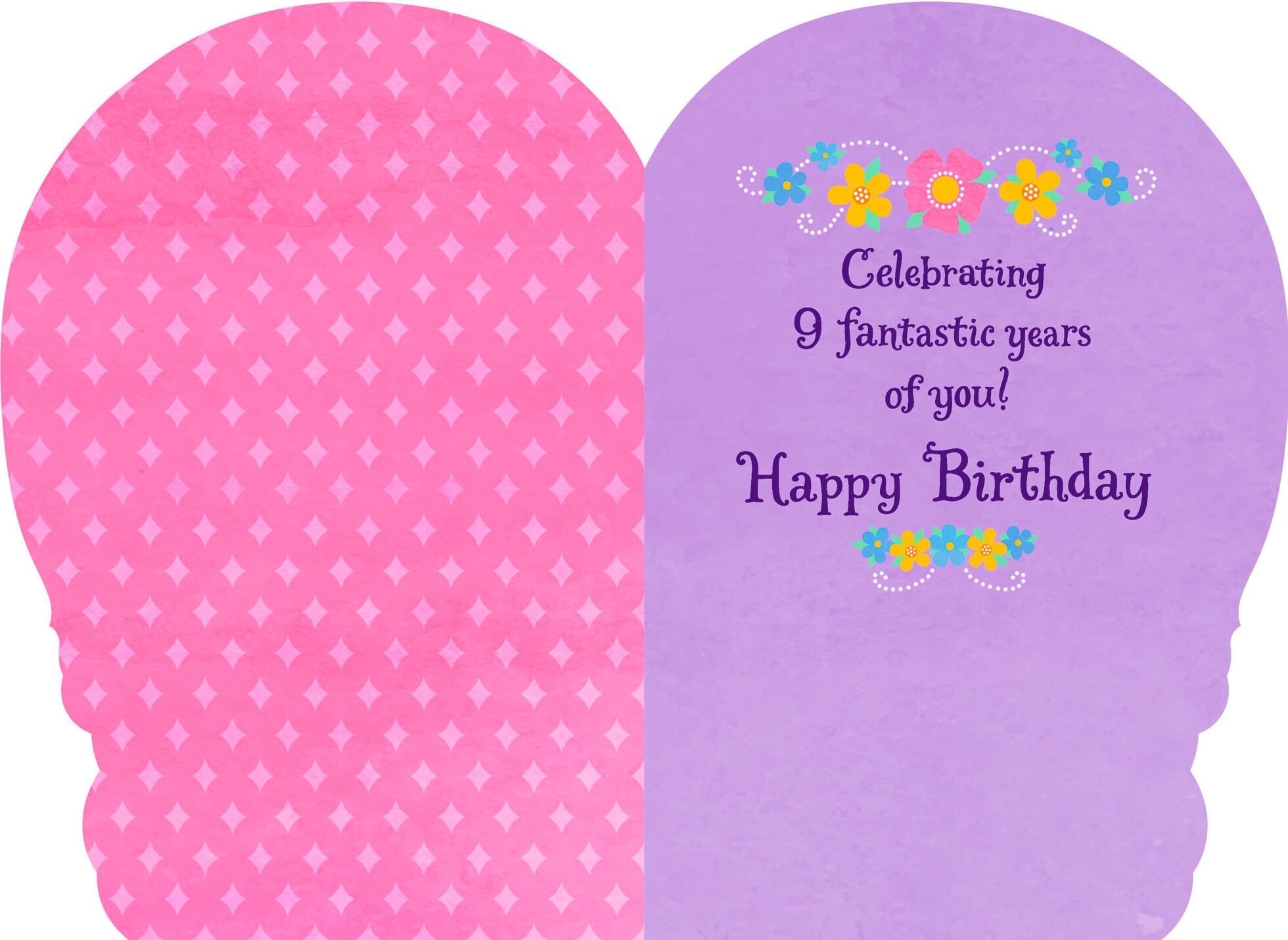 9 Fantastic Years Birthday Card