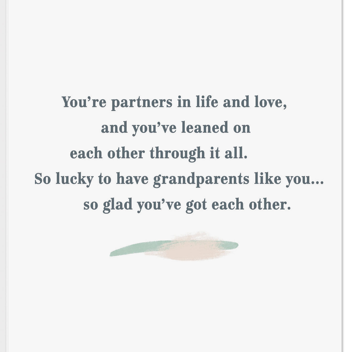 Sage, Tan and Terracotta Abstract Brushstrokes Anniversary Card  image number 2