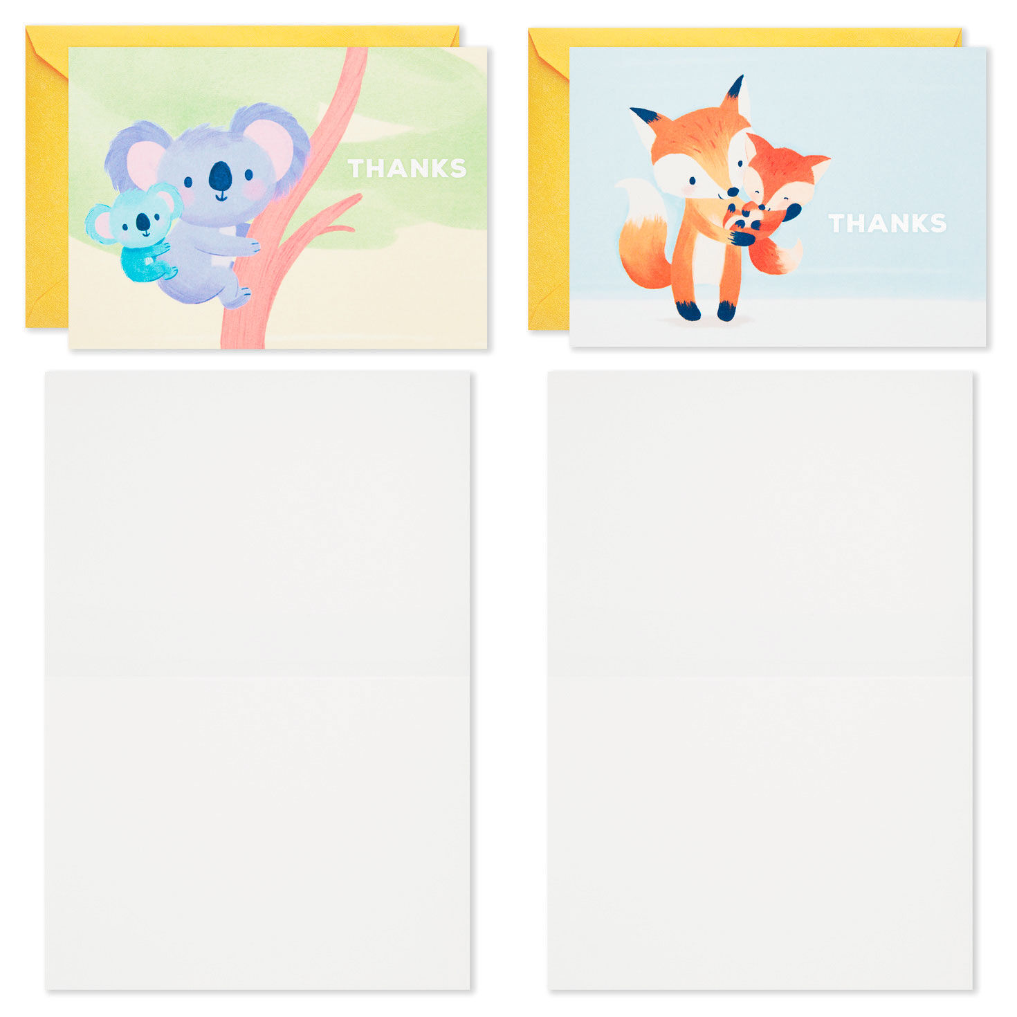 Mom and Baby Animal Assortment Blank Thank-You Notes, Pack of 48, , large image number 3