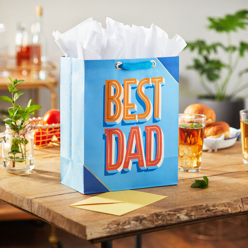 13" Best Dad Large Gift Bag, 