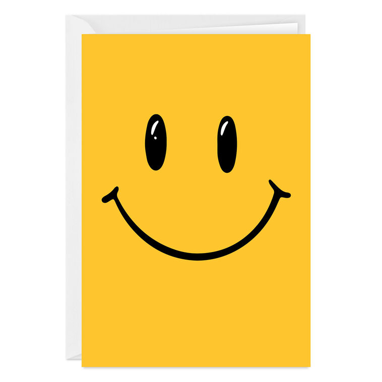 Big Smiley Face Custom Card
