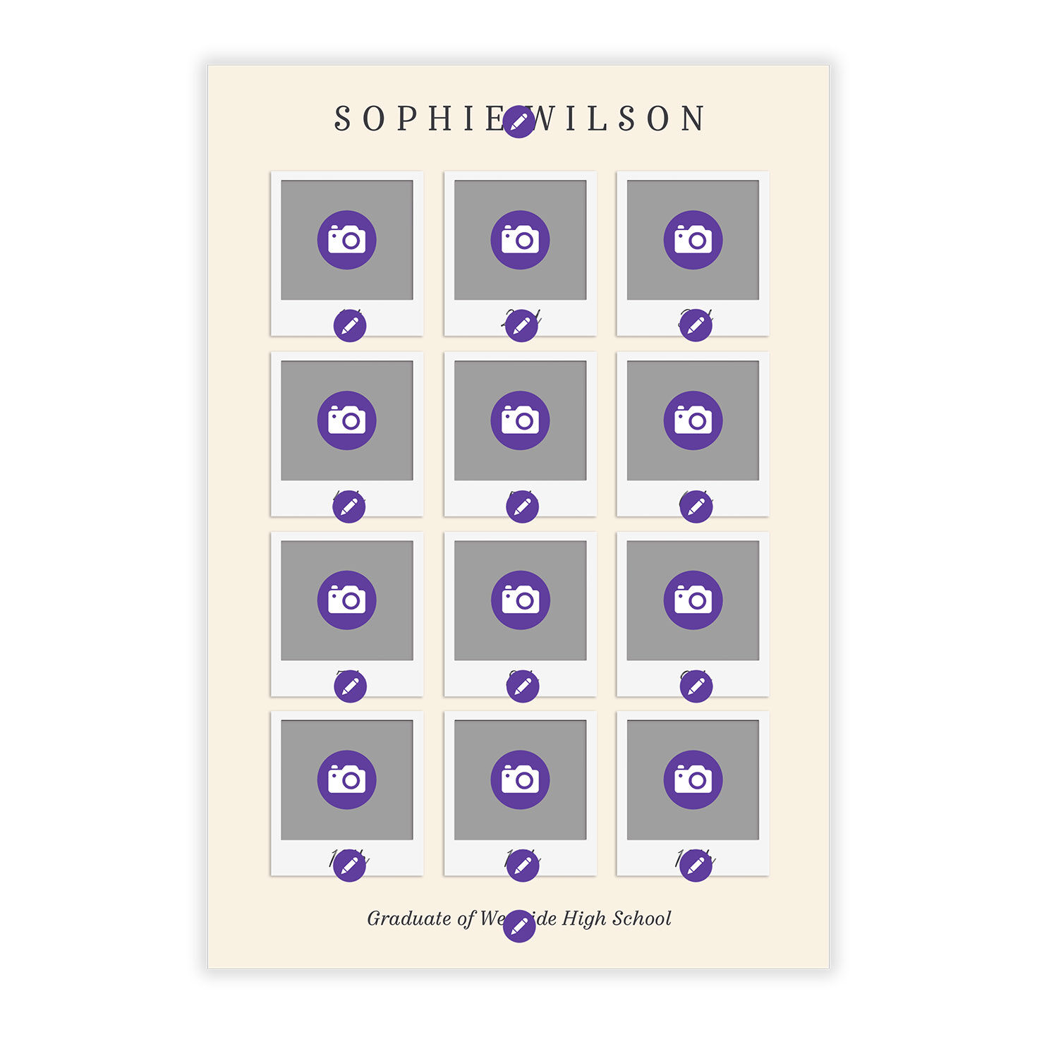 Through the Years Photo Collage Graduation Announcement, , large image number 5