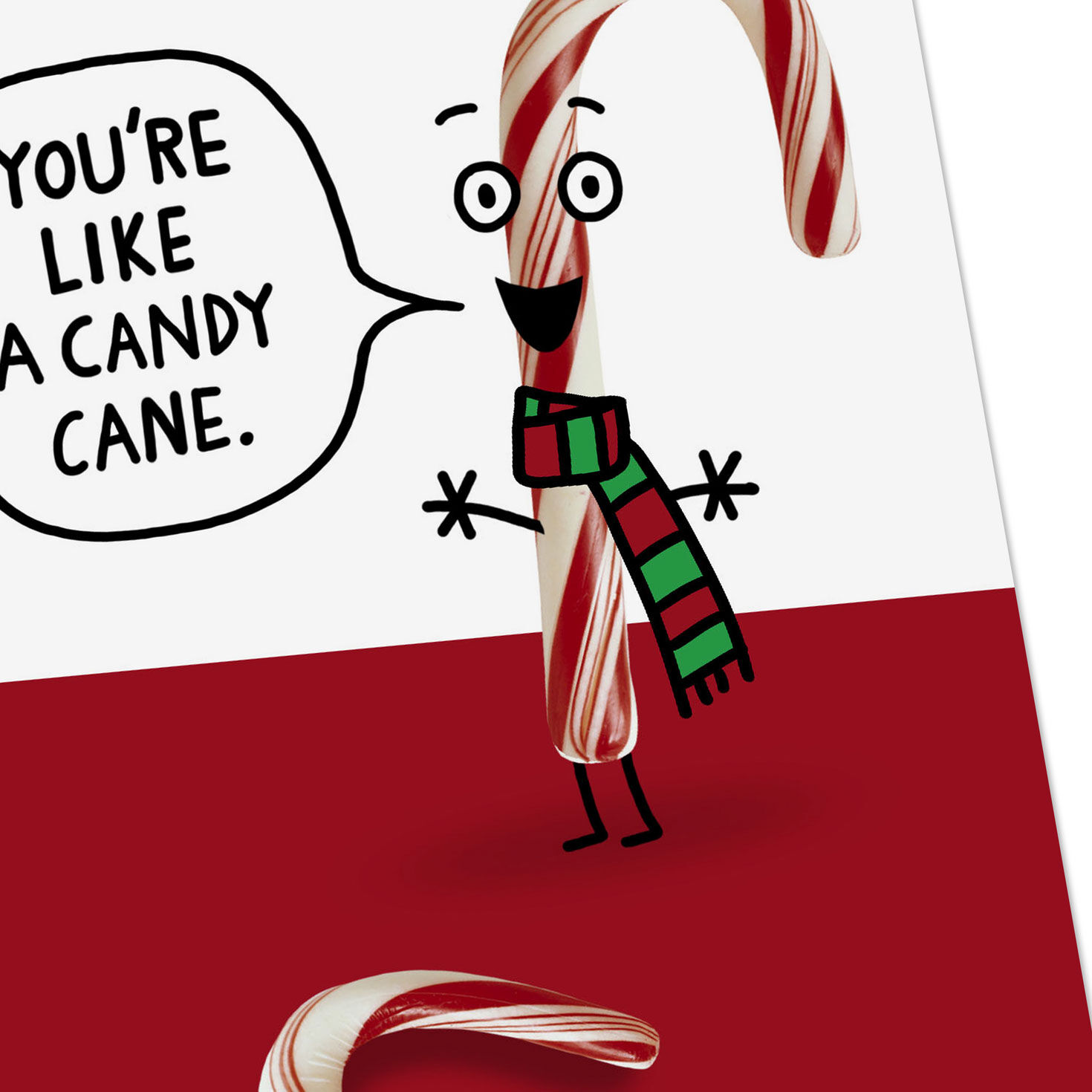 You're Like a Candy Cane Funny Christmas Card, , large image number 4