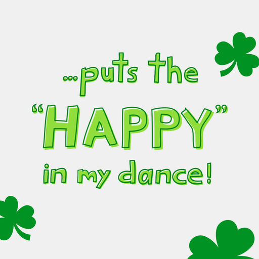 Peanuts® Snoopy Happy Dance Musical St. Patrick's Day Card, 