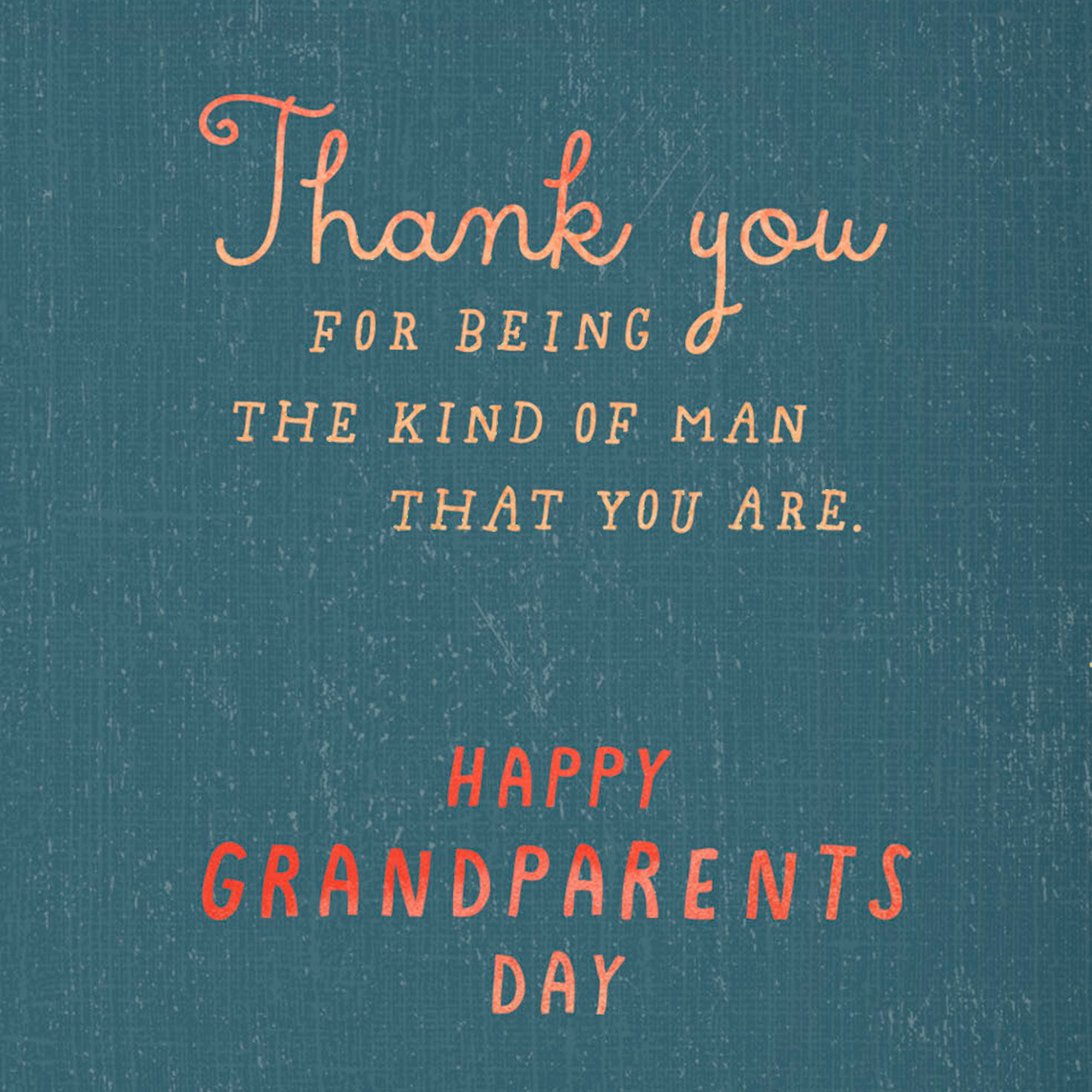 Gold Heart Leaves on Green Grandpa Card Sentiment image number 2