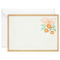Ivory Floral Flat Note Cards in Caddy, Box of 40, , large image number 4