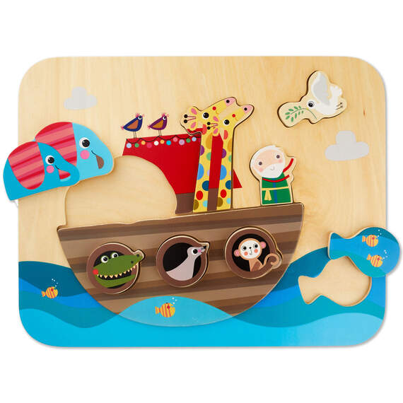 Noah's Ark 9-Piece Wood Puzzle, , large image number 2