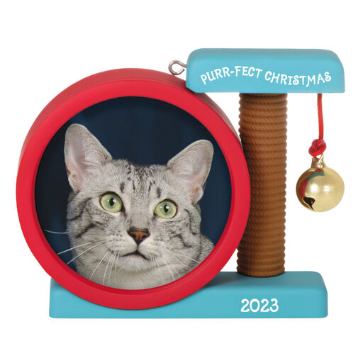 Purr-fect Christmas 2023 Photo Frame Ornament, 