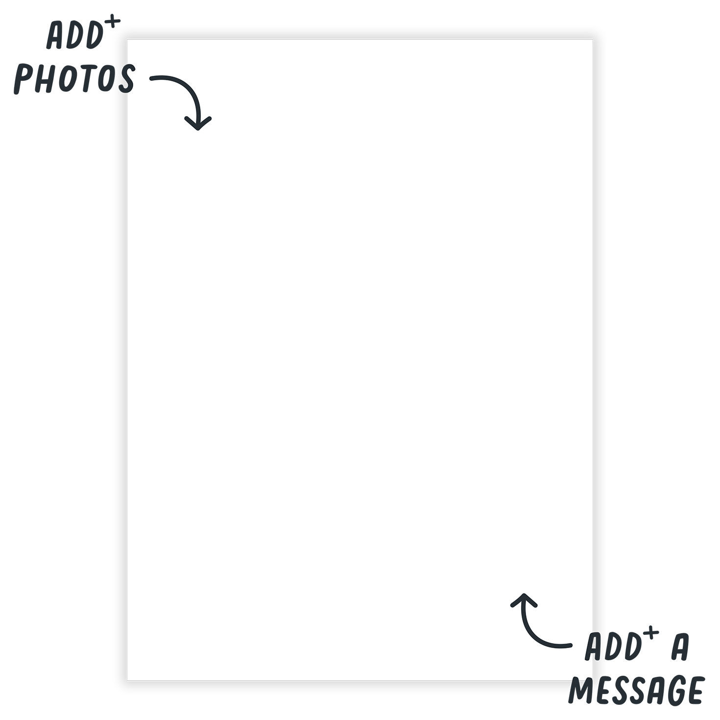 Personalized Create Your Own Horizontal Blank Photo Card  image number 3