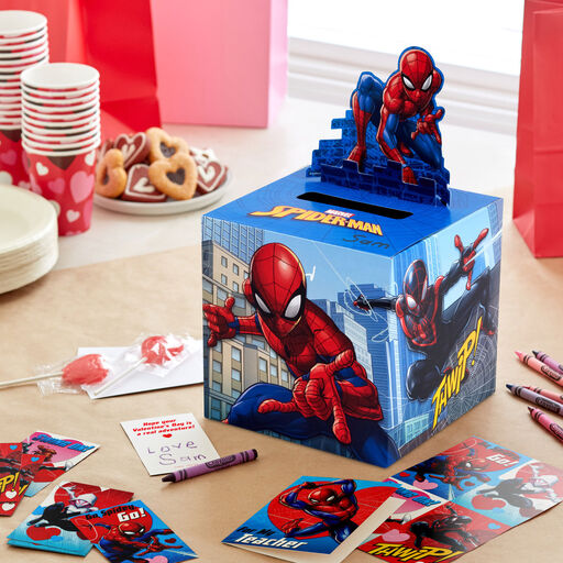Kids Printable Spiderman Note Cards - classroom valentine - school - kids -  note cards