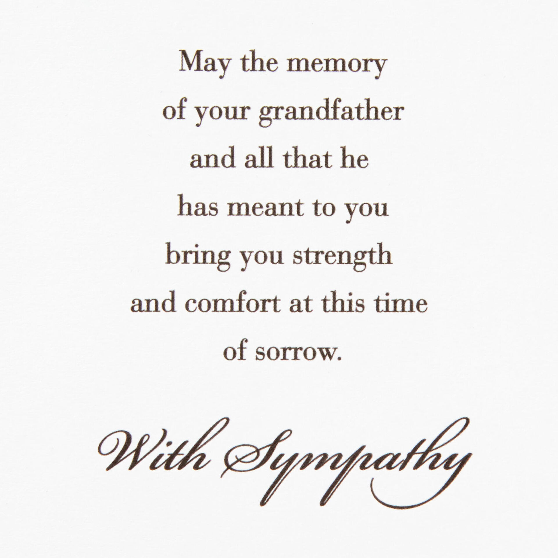 Golden Dragonflies Sympathy Card for Loss of Grandfather Greeting