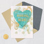 Teal and Gold Heart Husband Anniversary Card  image number 6