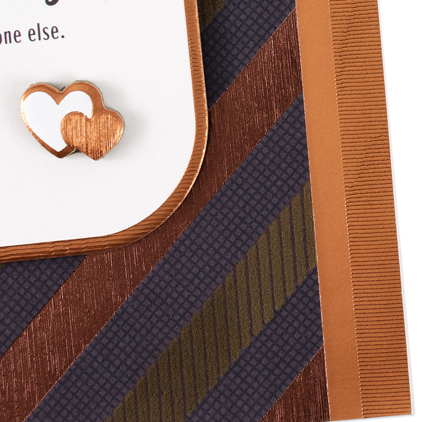 Bronze and Brown Diagonal Stripes Son Birthday Card Card Front Detail image number 6