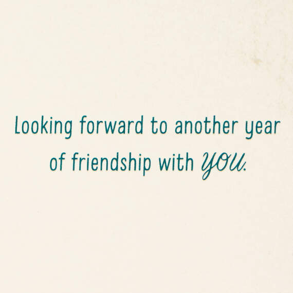 Looking Forward to Another Year of Friendship New Year Card, , large image number 2