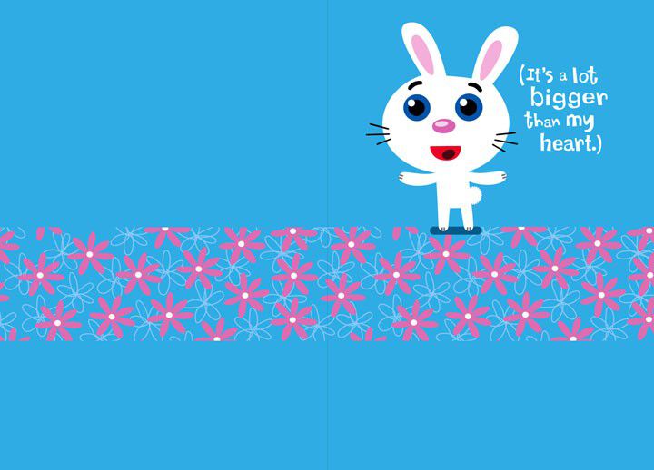 Sassy Rabbit Thank You Card