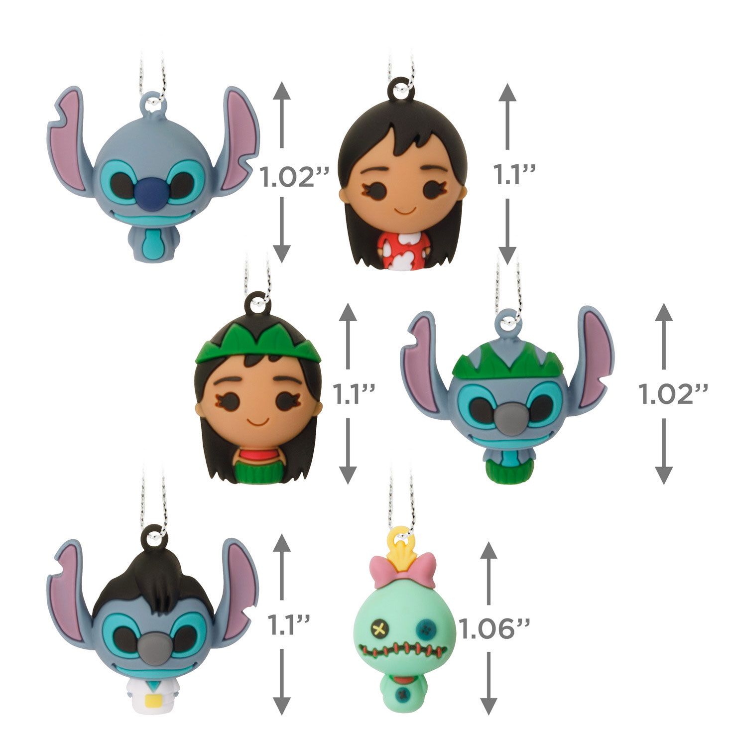 Mini Disney Lilo & Stitch Shatterproof Hallmark Ornaments, Set of 6 for only USD 14.99 | Hallmark