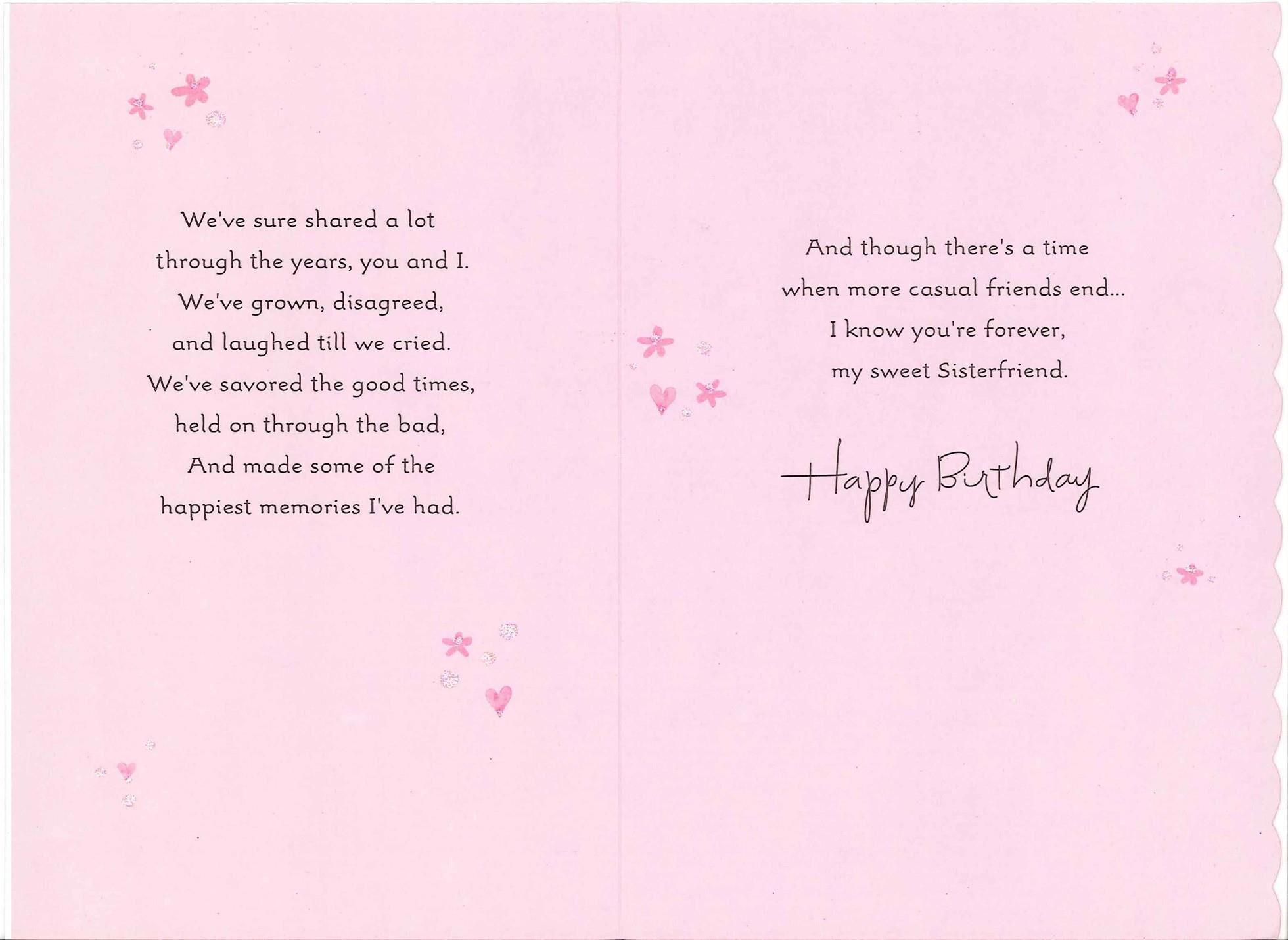 Sisterfriends Birthday Card for Her
