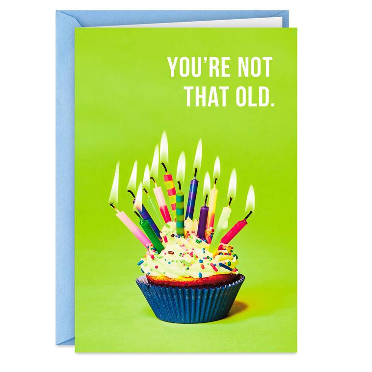 Just Need a Bigger Cupcake Funny Birthday Card
