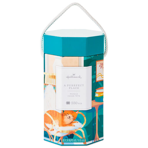 A Purrfect Place 550-Piece Jigsaw Puzzle, 
