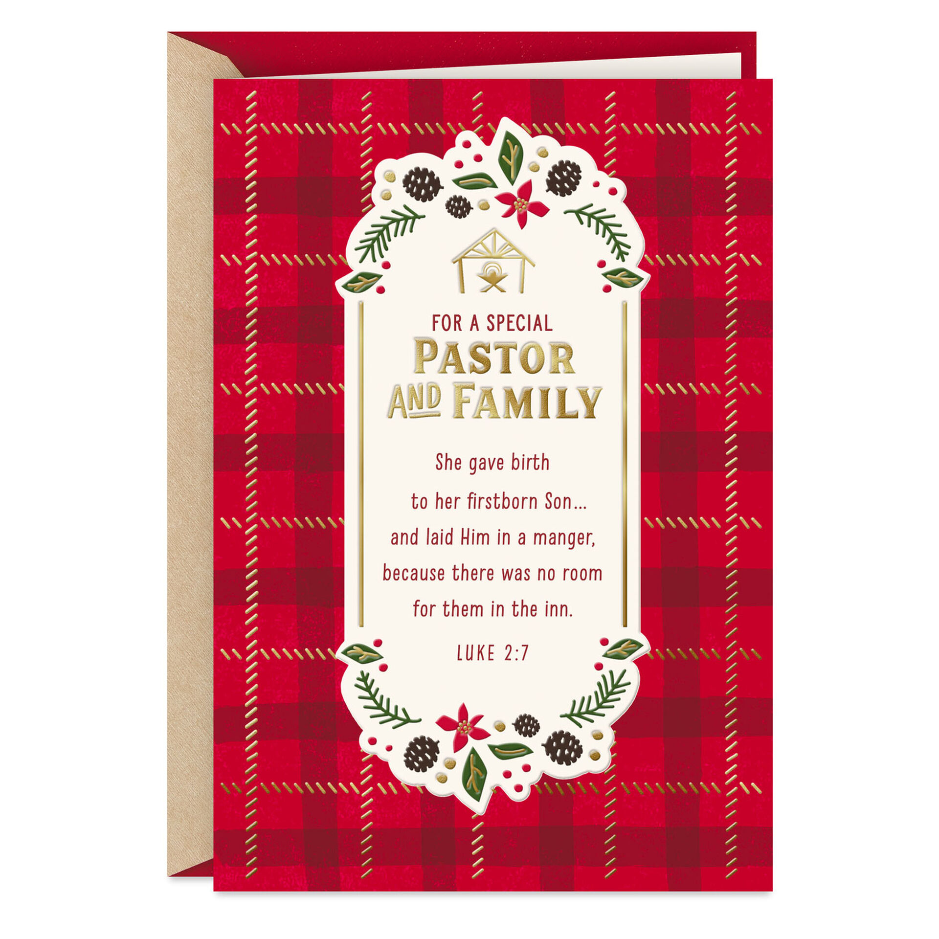 Gift of God's Love Religious Christmas Card for Pastor and Family -  Greeting Cards - Hallmark