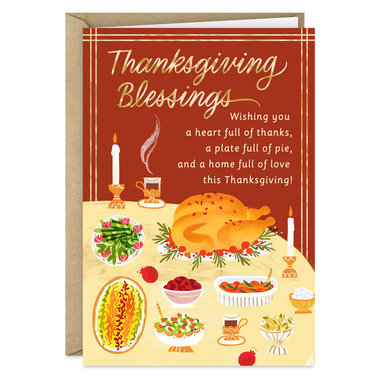 Enjoy God's Wonderful Gifts Religious Thanksgiving Card