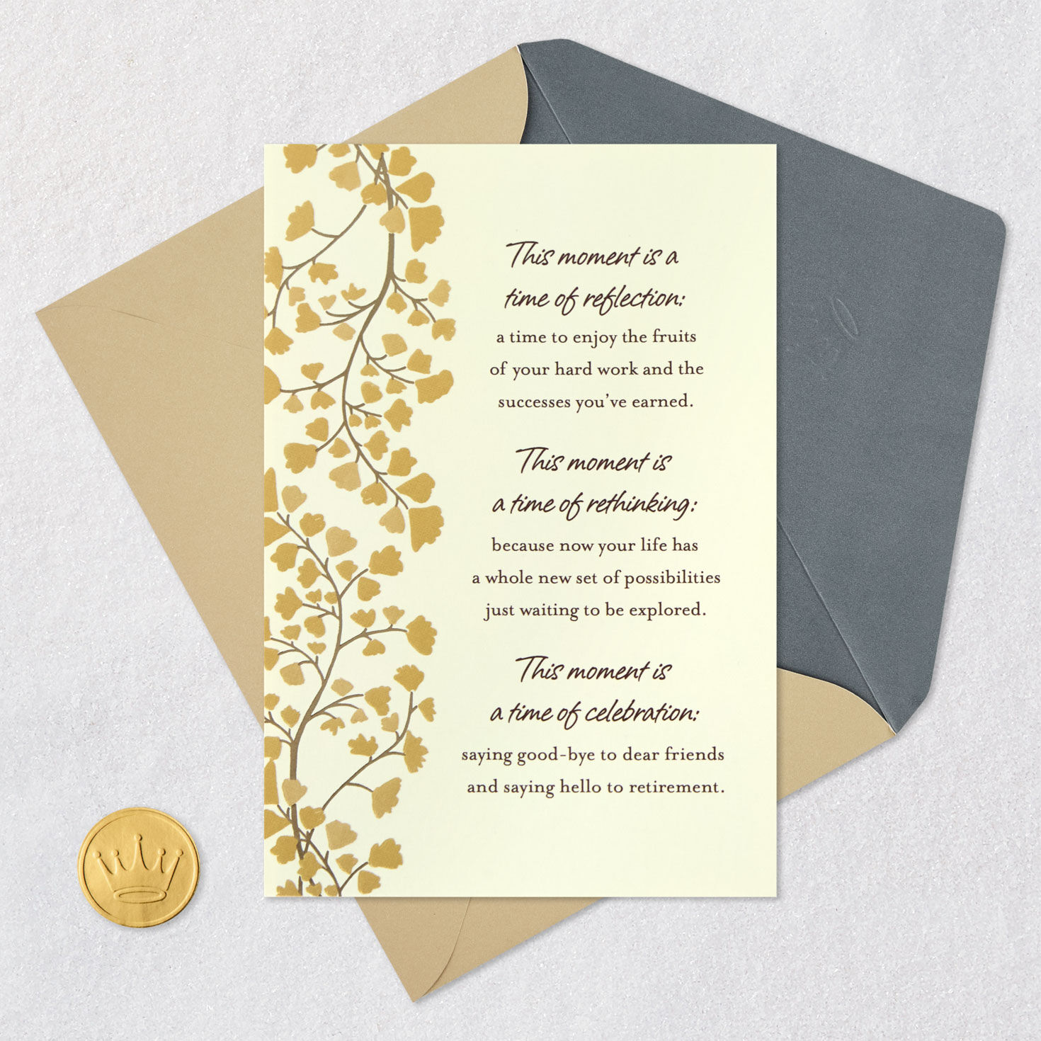 A Time of Reflection and Celebration Retirement Card for only USD 4.99 | Hallmark