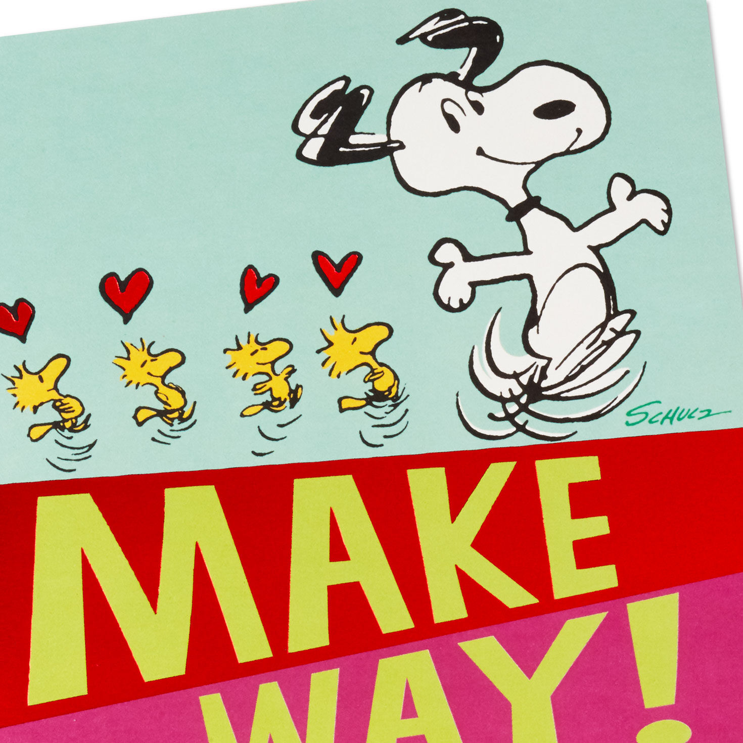 Snoopy and Woodstock Pop-Up Valentine's Day Card Card Front Detail image number 4